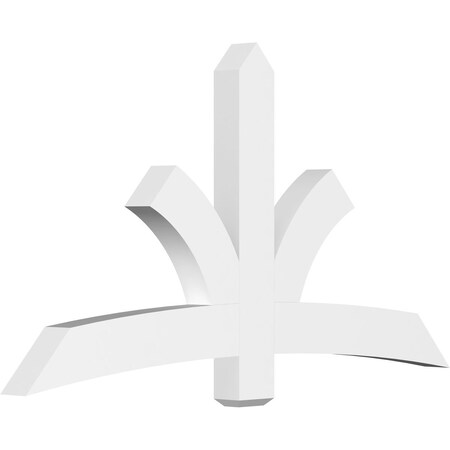 Ekena Millwork Davenport Architectural Grade PVC Gable Bracket, 72"W x 39"H x 4"D x 6"F, 13/12 Pitch GBP072X39X0406DAV00